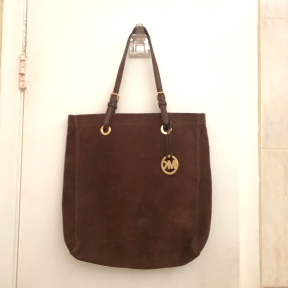 Michael Kors Chocolate Brown Suede Tote - Picture 8 of 8